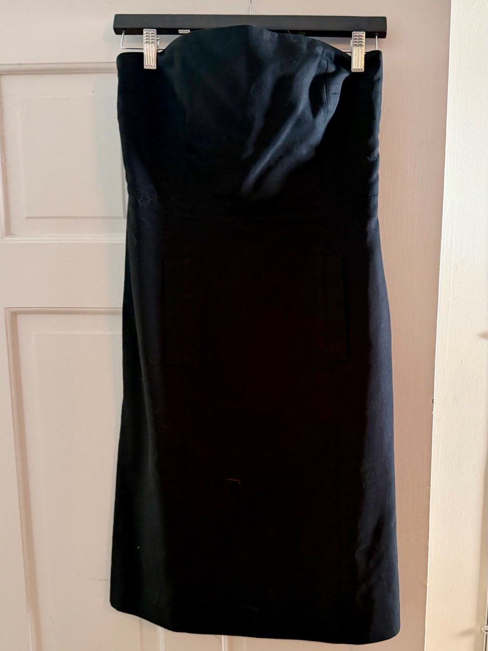 J. Crew Strapless Black Sheath Dress